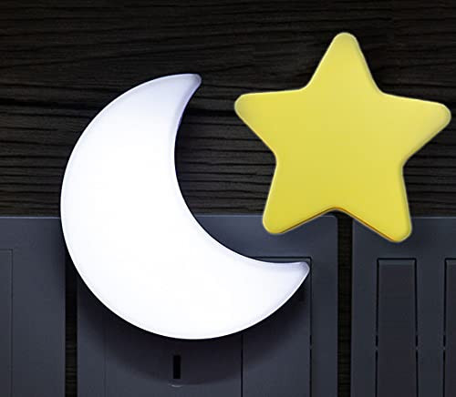 Stars and Moon Shaped Smart LED Induction lamp Plug-in Energy-Saving Light-Controlled Night Light