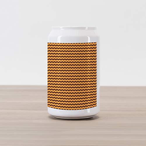 Ambesonne Stripes Cola Can Shape Piggy Bank, Chevron Zigzags Pattern with Warm Tones Geometric Lines Composition, Ceramic Cola Shaped Coin Box Money Bank for Cash Saving, Orange Black Pale Orange Ambesonne Stripes Cola Can Shape Piggy Bank, Chevron Zigzags Pattern with Warm Tones Geometric Lines Composition, Ceramic Cola Shaped Coin Box Money Bank for Cash Saving, Orange Black Pale Orange