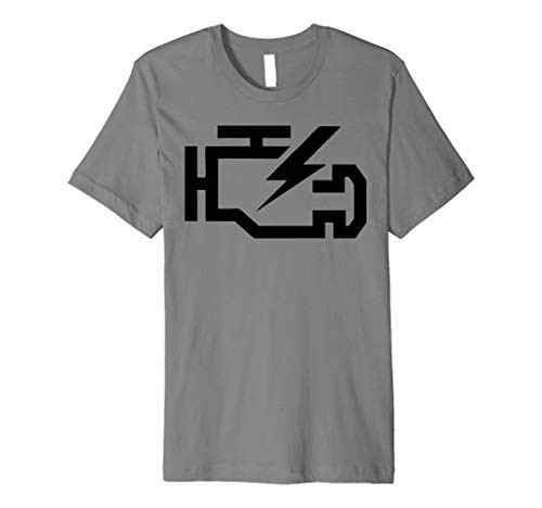 Check Engine Light Symbol Funny Auto Mechanic for men women Premium T-Shirt Check Engine Light Symbol Funny Auto Mechanic for men women Premium T-Shirt