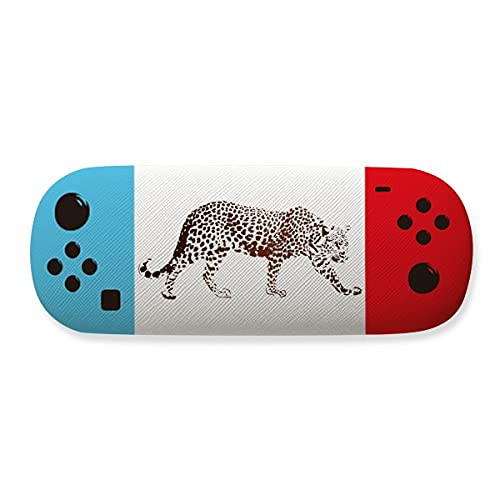 Cheetah Brown Animal Storage Glasses Case Creative Game Shell Holder