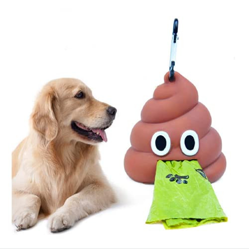 Poop Bag Dispenser,suit for Dog Poop Bag Holder Dog Waste Bag Holder Dog Poop Bag Dispenser Includes 1 Roll 30 Bags Easy Attaches to Dog Leash,Dog Poop Bag Holder