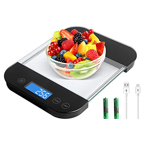 Accurate Digital scale for food and weight Loss, Measures in Grams and Ounces,USB rechargeable, gift for Cooking Baking, 1g/0.1oz Precise Graduation up to 5Kg/11Lb, 5 units with tare function Accurate Digital scale for food and weight Loss, Measures in Grams and Ounces,USB rechargeable, gift for Cooking Baking, 1g/0.1oz Precise Graduation up to 5Kg/11Lb, 5 units with tare function