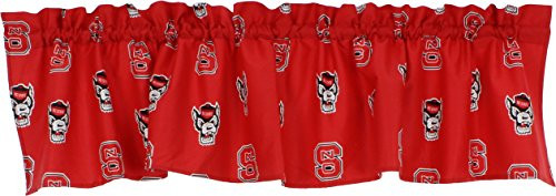 College Covers North Carolina State Wolfpack Printed Curtain Valance, 84 by 15"