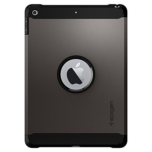 Spigen Tough Armor Works with iPad 9.7 Case iPad Case (2017/2018) - Gunmetal