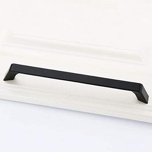 ABCCS Cabinet Handle Cupboard Handle Door Knob Handle Cupboard Pull Bar Handles Knobs Black Aluminum Cabinet Door Drawer Handles Knobs Pull Handles Cupboard Closet Door Bow Shape Pull Handle 5 Pieces