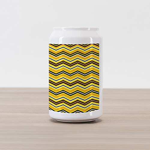 Ambesonne Yellow Chevron Cola Can Shape Piggy Bank, Horizontal Zigzag Stripes in Vibrant Colors Modern Graphic, Ceramic Cola Shaped Coin Box Money Bank for Cash Saving, Yellow Orange Black Ambesonne Yellow Chevron Cola Can Shape Piggy Bank, Horizontal Zigzag Stripes in Vibrant Colors Modern Graphic, Ceramic Cola Shaped Coin Box Money Bank for Cash Saving, Yellow Orange Black