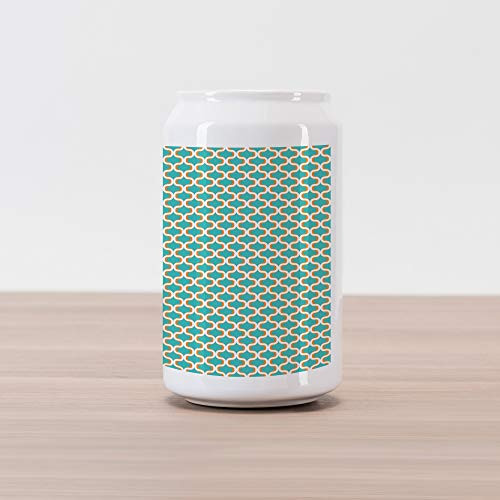 Ambesonne Geometric Cola Can Shape Piggy Bank, Seventies Nostalgic Repeating Symmetric Mathematical Forms Design, Ceramic Cola Shaped Coin Box Money Bank for Cash Saving, Orange White Teal Ambesonne Geometric Cola Can Shape Piggy Bank, Seventies Nostalgic Repeating Symmetric Mathematical Forms Design, Ceramic Cola Shaped Coin Box Money Bank for Cash Saving, Orange White Teal