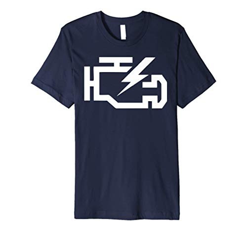 Check Engine Light Symbol Funny Car Mechanic for men women Premium T-Shirt Check Engine Light Symbol Funny Car Mechanic for men women Premium T-Shirt