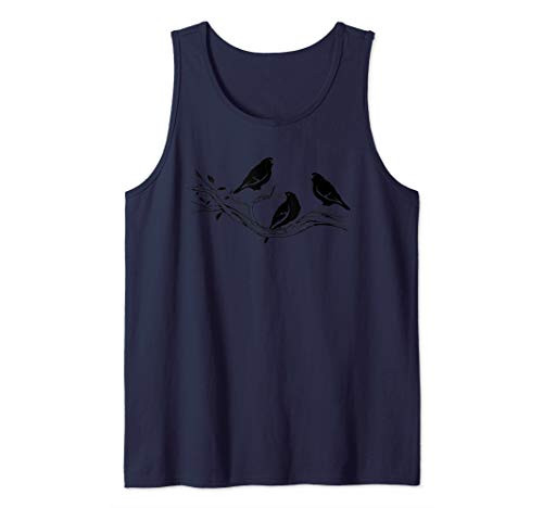Cool Black Crow Product Bird Gift Norse Raven Crows On Wire Tank Top