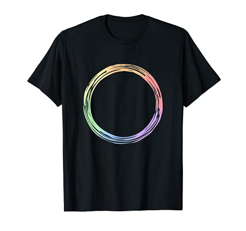 Pastel Rainbow Circle Subtle Pride LGBT Gay Rights Equality T-Shirt