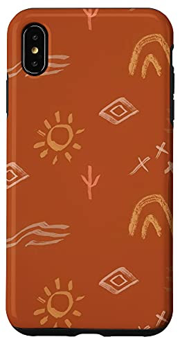 iPhone XS Max Aesthetic Boho Orange Case