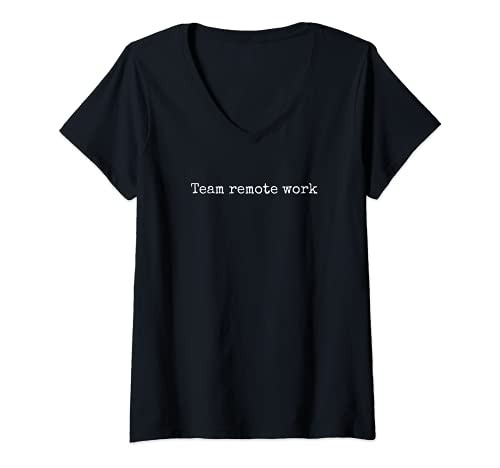 Womens Team remote work V-Neck T-Shirt