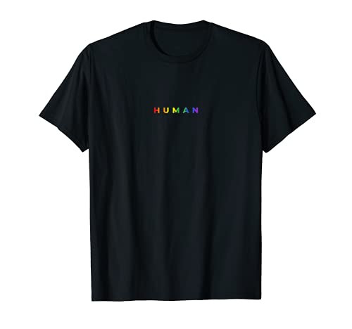 Human Rainbow Subtle Pride Month LGBT Gay Rights Equality T-Shirt