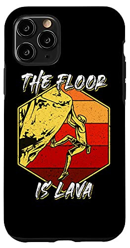 iPhone 11 Pro Funny Rock Climbing Climb Joke The Floor Is Lava Bouldering Case