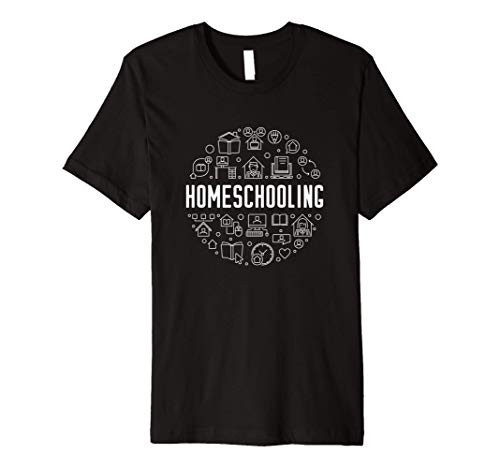 Homeschooling Round outline design Premium T-Shirt