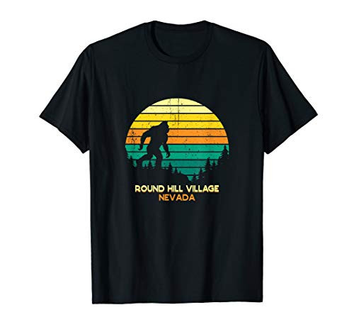 Retro Round Hill Village, Nevada Bigfoot Souvenir T-Shirt