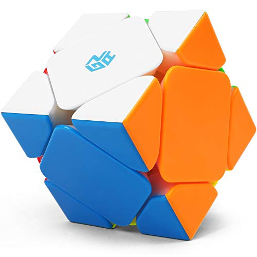 GAN Skewb M, Magnetic Speed Cube, Core Positioning Version Magic Cube, Gans Stickerless Puzzle Toy for Boys, Girls, Kids