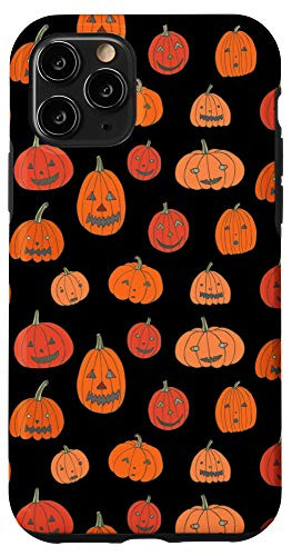iPhone 11 Pro Halloween Jack-O-Lantern Pumpkin Black  and  Orange Case