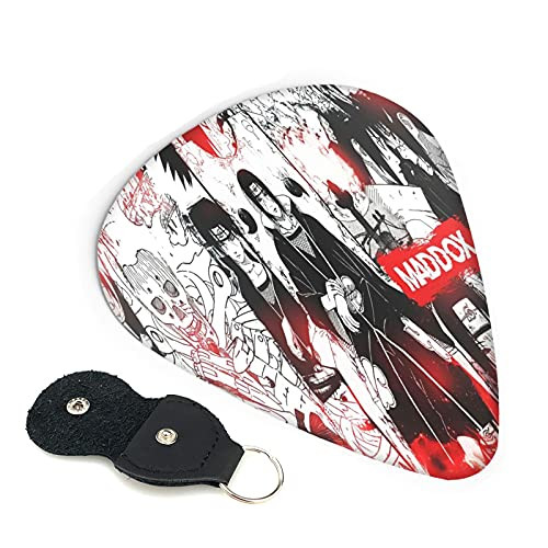 Naruto Guitar Picks 6 Pack Anime Pattern Printing Guitar Picks With A Leather Package Guitar Pick For Electric Guitar Acoustic Guitar