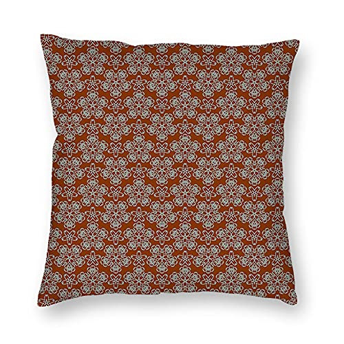 VeJerKK Brown Orchid Local Regional Nature in Full Swing and Soft Colors Gardening Pale Blue Brown Pillow Covers Printed Throw Pillow Cases Outdoor Decorative Pillow Covers 16x16 inch