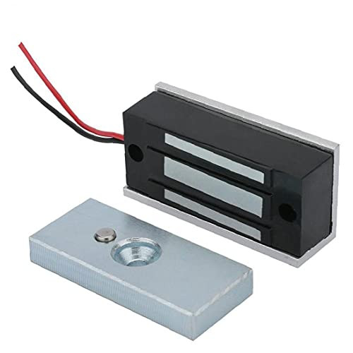 Muzrunq-Electromagnetic Lock Electric Magnetic Lock 60kg 130lbs 12V Fail Safe NC Node Door Access Control System