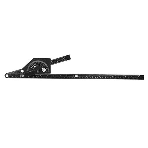 Multi Angle Measuring Ruler Carpentry Mason Protractor, Wood-working Angle Ruler Protractor for Construction Angle Measurement Goniometer
