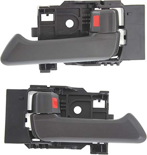 Interior Door Handles compatible with CANYON COLORADO 04-12 Set of 2 Plastic Gray W/door lock button