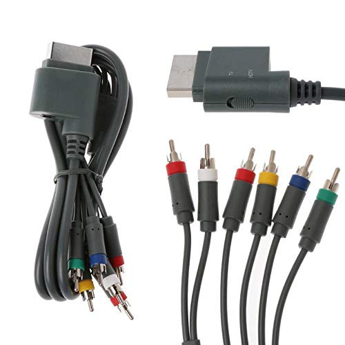 High Definition 1.8m Component HDTV Video RCA Stereo AV Cable for Xbox 360 Audio Video Cable