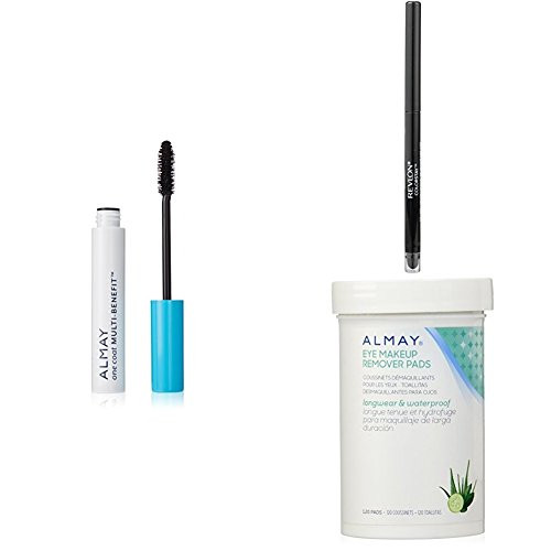Revlon  and  Almay Perfect Eye Collection - Almay One Coat Multi-Benefit Mascara, Revlon ColorStay Eyeliner  and  Almay Longwear Eye Makeup Remover Pads - Black