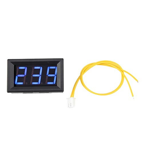 0.56inch Meter Volt LED Display Digital Voltmeter Professional AC 70-380V Two Wire for Home for Office with Measuring-Font Backlit Blue-