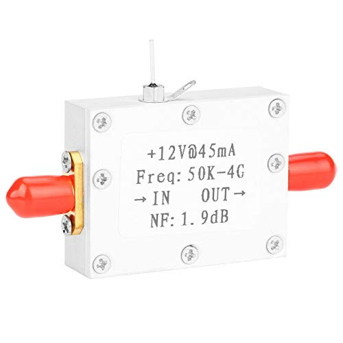 LNA 50K-4G High Gain Ham Radio Module Low Noise Wide Frequency Radio Amplifier for Remote Control Receiver-CNC Shell-