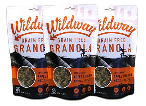 Wildway Apple Cinnamon Grain-free Granola, 8oz - 3 Pack (Certified gluten-free, Paleo, Vegan, Non-GMO) Wildway Apple Cinnamon Grain-free Granola, 8oz - 3 Pack (Certified gluten-free, Paleo, Vegan, Non-GMO)