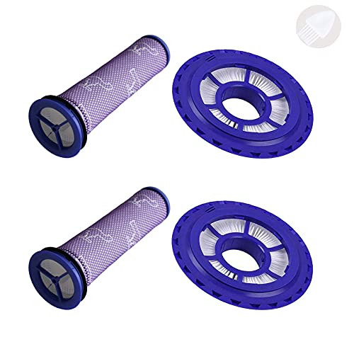 LOVECO 2 Pre Filter and Post Filter Pack Compatible for Dyson DC41 DC65 DC66 UP13 UP20 Animal,Multi Floor and Ball Vacuum,Replace Part  920769-01  and  920640-01