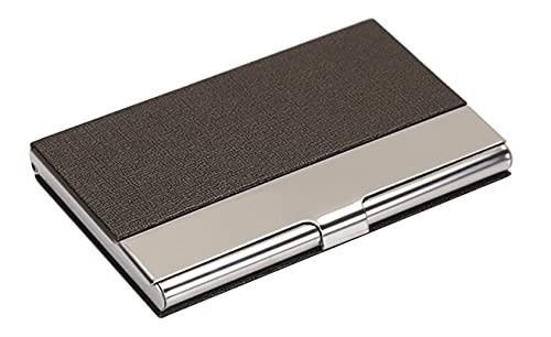 Oncefirst Stainless Steel Business Card Case Business Card Holder Wallet Credit Card ID Case Holder Brown Oncefirst Stainless Steel Business Card Case Business Card Holder Wallet Credit Card ID Case Holder Brown