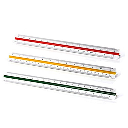 Home Mart Triangle Scale Ruler Measure Tool Scale Triangular Ruler
