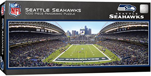 MasterPieces NFL Seattle Seahawks 1000 Piece Stadium Panoramic Jigsaw Puzzle MasterPieces NFL Seattle Seahawks 1000 Piece Stadium Panoramic Jigsaw Puzzle