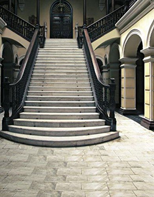 Brick Floor Stair Photography Backdrops Photo Props Studio Background 5x7ft