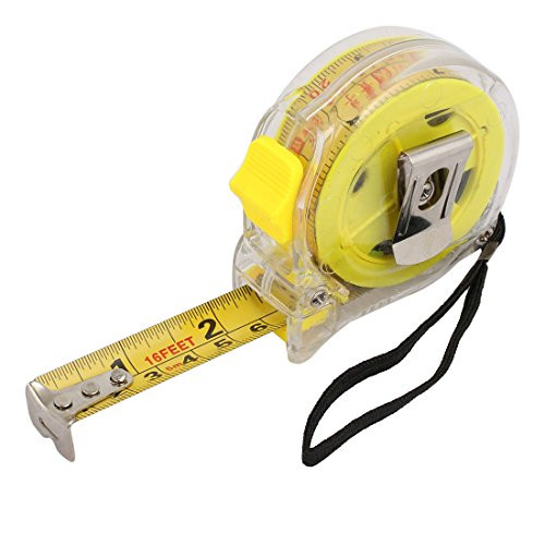 Aexit 16Ft Plastic Case Imperial and Metric Measuring Tape Yellow -fc257697b8854dfa5a0f96920efb1e73-
