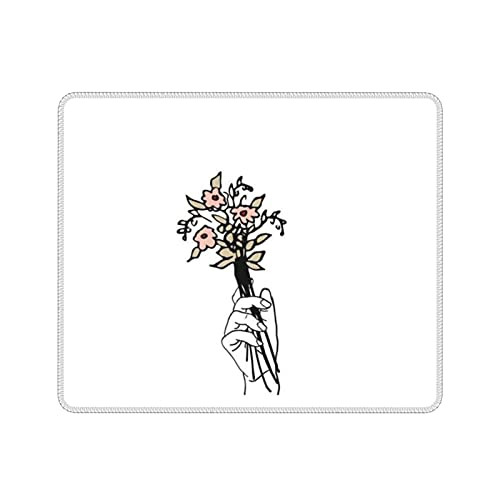 Beautiful Flowers Mountain Sky Water Mouse Pads Customized, Eco Friendly Cloth with Neoprene Rubber Mouse Pad Desktop Mousepad Laptop Mousepads Comfortable Comput