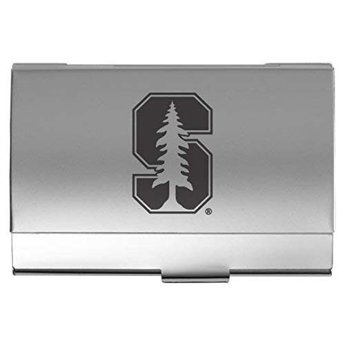 LXG, Inc. Stanford University - Two-Tone Business Card Holder - Silver