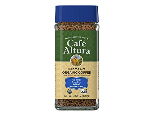 Cafe Altura Organic Fair Trade Decaf Instant Coffee, 3.53 oz -Pack Of 2-