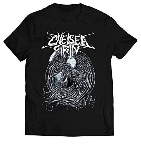 CUICAN Men's Chelsea Grin Shirt Deathcore Band Music Theme Classic t Shirts Black XXL