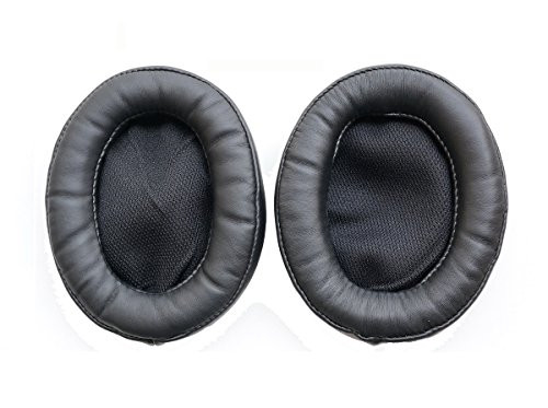 Replacement Earpads Leather Cushion Repair Parts for DENON AH-D1100 AH-A100 AH-NC800 Headset -Earmuffs 1 Pair-