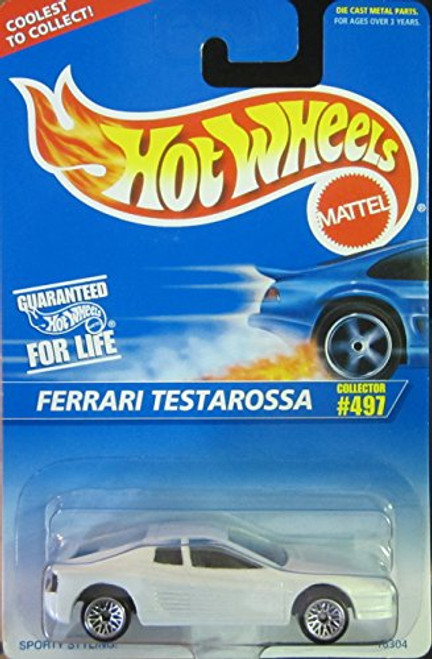 Hot Wheels Ferrari Testarossa 497 Wire Spoks Coolest to Collect Card Hot Wheels Ferrari Testarossa 497 Wire Spoks Coolest to Collect Card