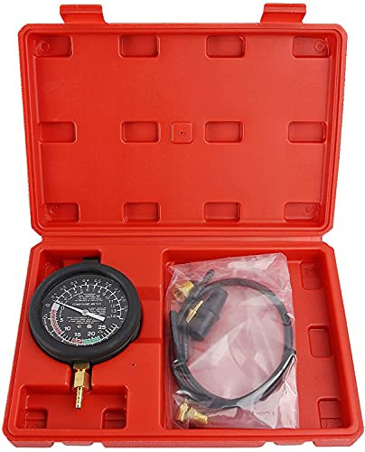 MEASUREMAN Car Vacuum and Fuel Pump Tester Gauge Kit, Fuel Pump and Vacuum Tester Gauge, Leak Carburetor Pressure Diagnostics