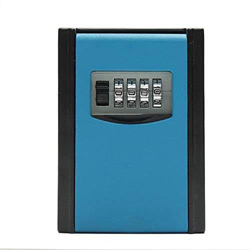Wall Mounted 4 Digit Combination Password Key Storage Security Safe Digital Lock Outdoor Indoor Key Lock Box Safe