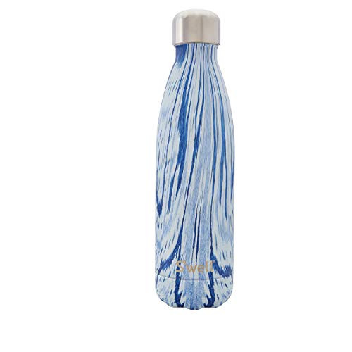 S 'well Santorini 17oz Botella de agua de la mujer, Azul/Blanco, Talla nica