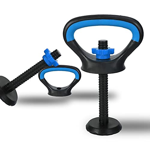 Adjustable Kettlebell Handle for Plates Weights, 2 in 1 Adjustable Fitness Handles Kettlebell Handle with Dumbbells Adjustable Kettlebell Handle for Homes Gyms and Different Age Groups