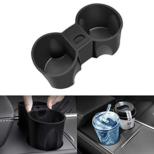 KIKIMO 2021 Tesla Model 3/Y Cup Holder,Tesla Model 3/Y Accessories, Tesla Model 3/y Center Console Cup Holder Inserts,Telsa Model 3/Y Interior Decor