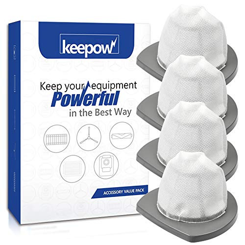 KEEPOW 2033 Vacuum Filter Compatible with Bissell Featherweight Stick Lightweight Bagless Vacuum 2033, 20331, 20333, 20336, 20339, 2033M -4-Pack-